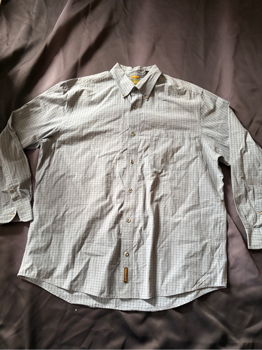 Timberland Light blue Plaid Button-Down Shirt